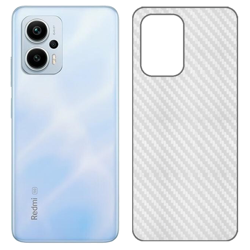 适用小米红米Note 12T Pro防滑后膜防刮贴纸磨砂背面膜Redmi Note 12TPro 5G半透明碳纤维23054RA19C后盖壳膜