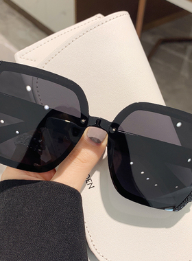 防紫外线防晒方形墨镜时尚潮流女