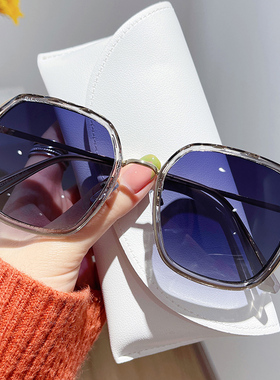 防紫外线防晒圆形墨镜时尚潮流女