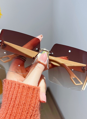 防紫外线防晒方形墨镜时尚潮流女