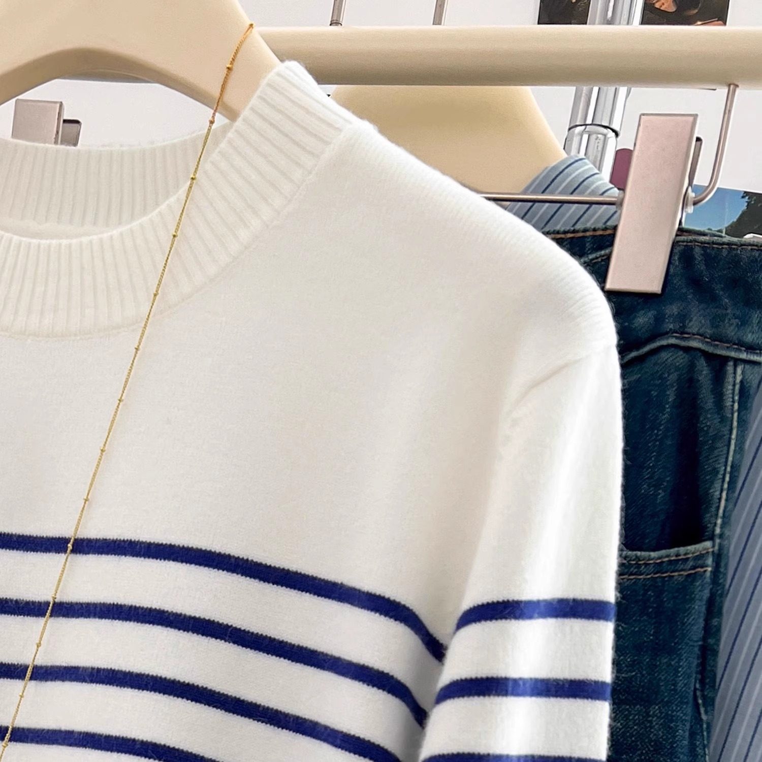 宽松显瘦【80-200斤】时尚印花打底针织上衣女冬洋气减龄条纹毛衣,淘宝优惠券,粉丝福利购,淘宝优惠卷