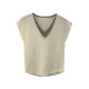 Big SIZE Bingshi Short -sleeved T -shirt Female Summer Loose Summer, Foreign Face Two Sleeveless tops