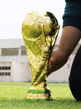 2026轻奢美加墨世界杯1：1大力神杯奖杯纯金属体彩店酒吧高档装饰