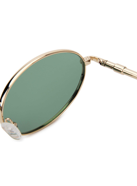 墨镜女韩系细框椭圆墨镜男潮网红同款太阳镜复古风街拍小众高级