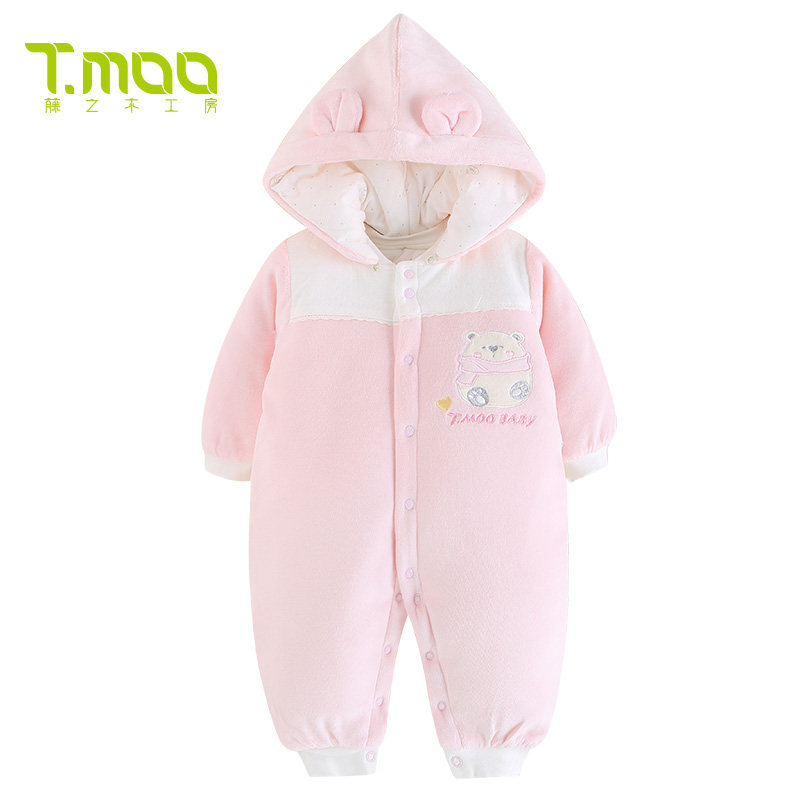 藤之木工房新生儿宝宝保暖爬服内衣 藤之木工房母婴连身衣/爬服/哈衣