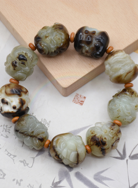 Rwbuy品牌和田玉十八罗汉手串