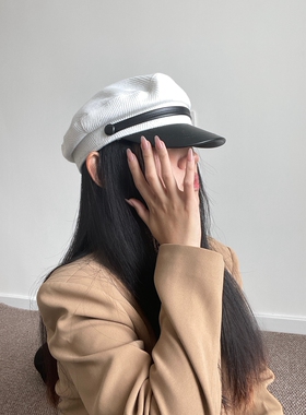 高级感休闲贝雷帽画家帽女