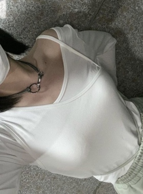 韩国小众设计ins颈链皮革朋克