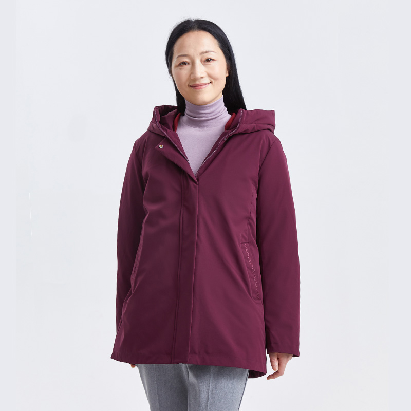 TB211566 商场同款 坦博尔羽绒服女冬中老年可脱卸纶胆妈妈外套 TB211566 商场同款 坦博尔羽绒服女冬中老年可脱卸纶胆妈妈外套