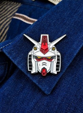 rx-78致敬机动战士元祖胸针ins