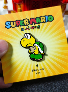 日系卡通胸针超级马里奥金属徽章