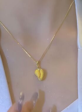 新款榴莲项链精致锁骨链