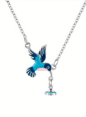 土星吊坠项链女个性时尚锁骨链