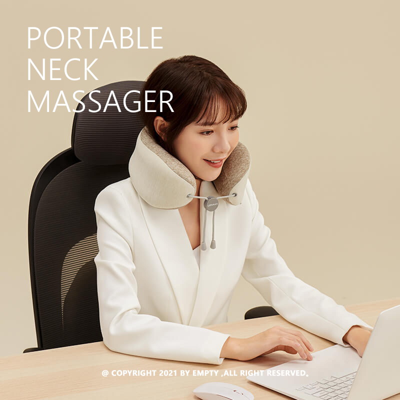 LERAVAN | Portable Neck Massager 便携颈部温感按摩器 缓解疲劳 - 图0