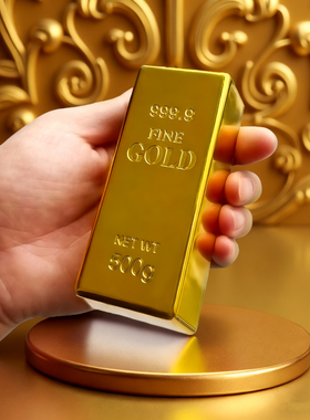 仿真金条金砖金店银行影视展示模型道具假金块摆件塑料金元宝样品