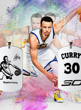 nba军牌风科比字母哥礼品项链