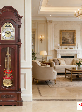 利时达赫姆勒客厅落地钟高档大气