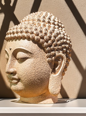 佛像大摆件玄关佛首禅意