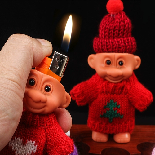 Креативная кукла, милая зажигалка, силиконовый портативный защитный чехол, защита при падении