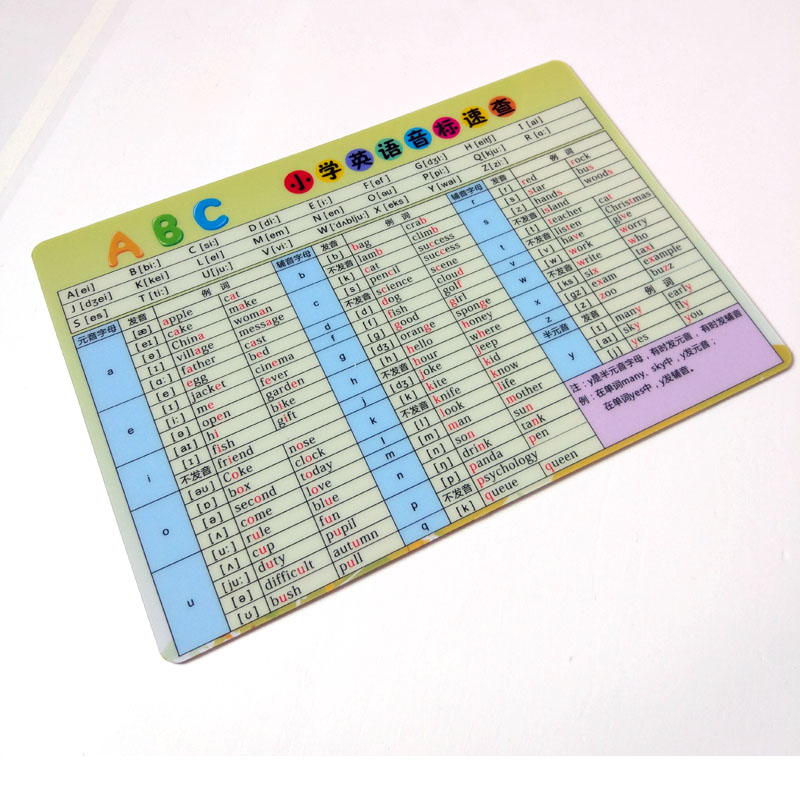 48 English phonetic symbols shorthand card bank card materials