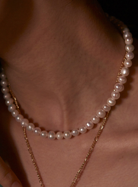 ZVT个性简约经典项链ins轻奢女士项链女颈链锁骨链珍珠项链