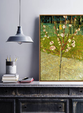 《开花的梨树》梵高成品有框油画