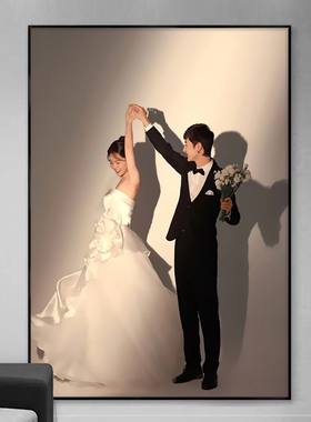 婚纱照相框照片挂墙结婚照放大