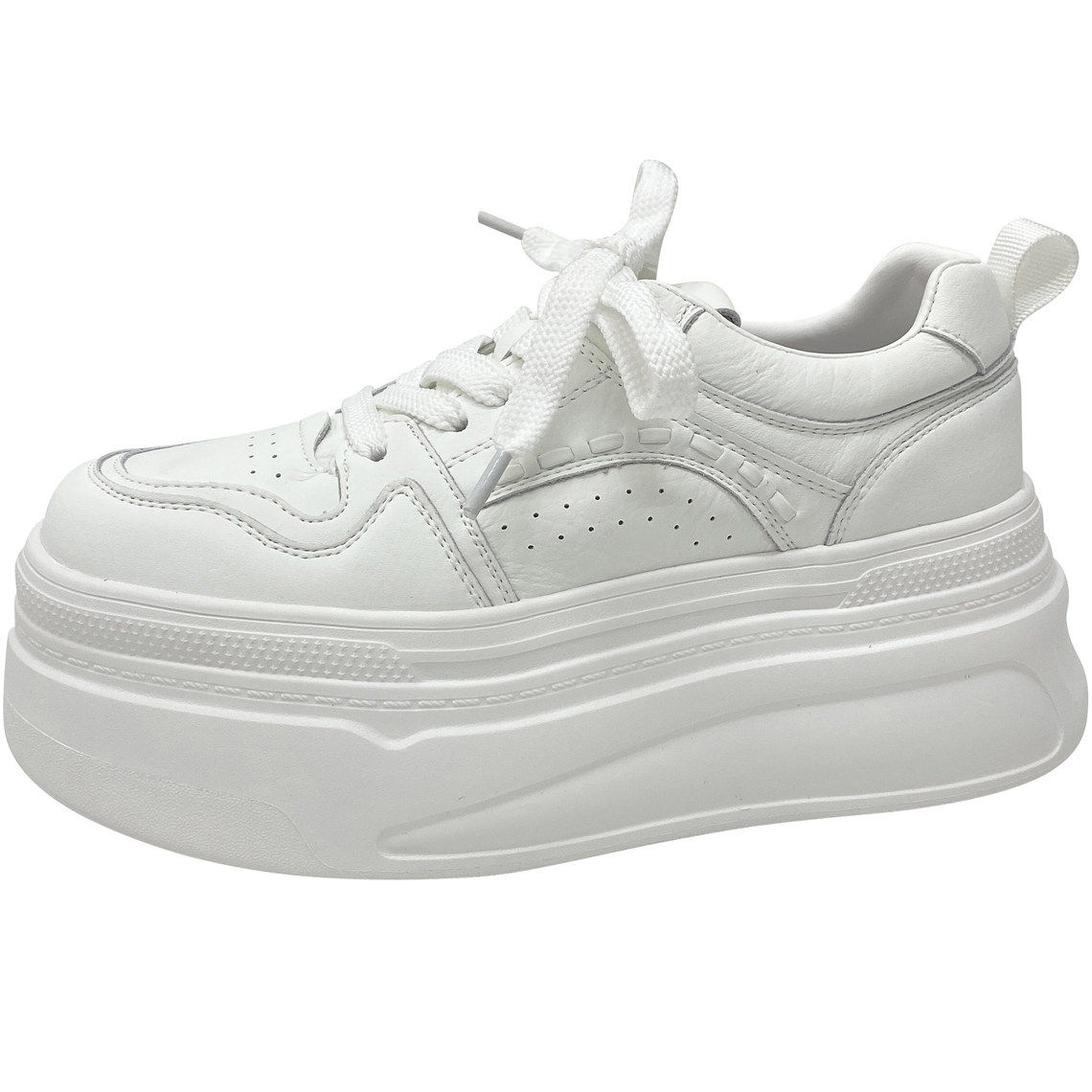 真皮松糕厚底7cm增高小白鞋女休闲板鞋2026春季新款轻便四季单鞋,淘宝优惠券,粉丝福利购,淘宝优惠卷