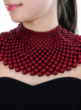 金属欧美气质围领项链