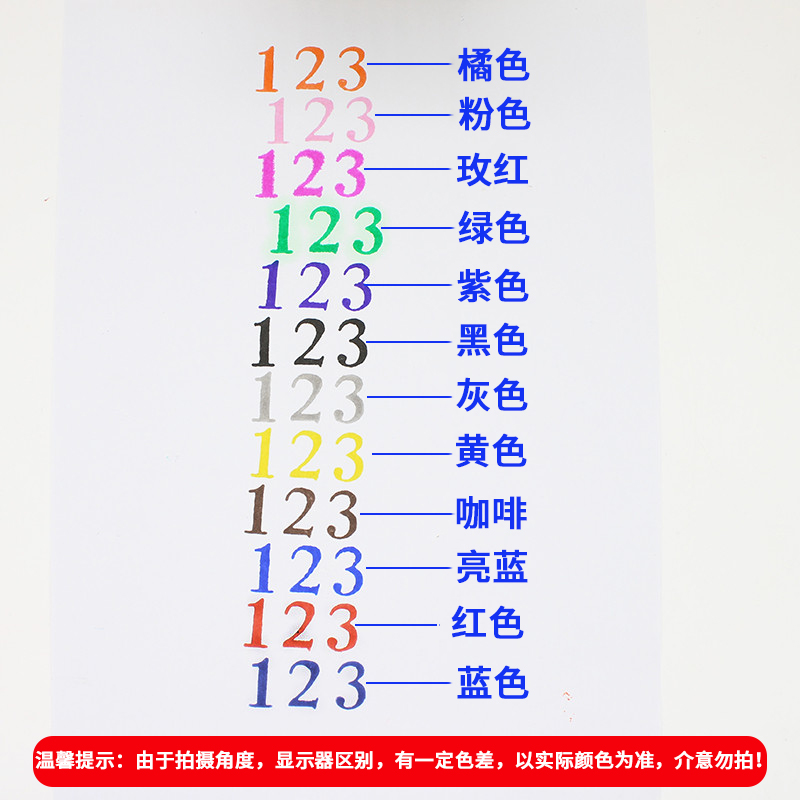 彩色光敏印油 10ml快干光敏章印油印章水速干印泥油红蓝黑绿紫-图2