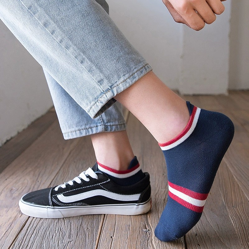 俞兆林复古春秋全棉男士透气宖船袜 俞兆林兰芷短袜/打底袜/丝袜/美腿袜