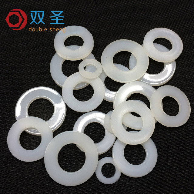 Nylon insulated flat pad plastic washer
