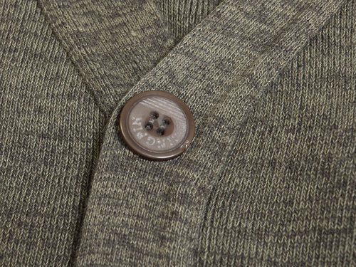 秋冬薄款长袖针织衫老年春秋薄款毛织外套V领开衫爸爸装无领毛衫 - 图2