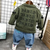 Джинсовая куртка для мальчиков, детский комплект, джинсовый модный топ, коллекция 2022, в корейском стиле, детская одежда