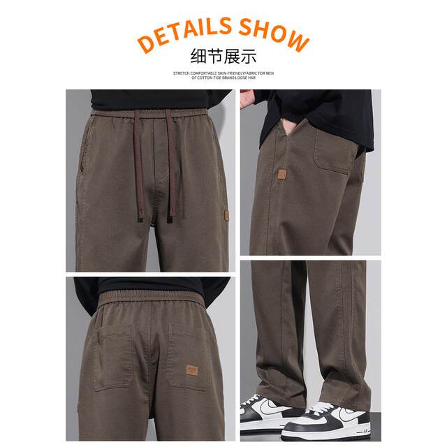 2026 Spring and Autumn Loose Straight Pants Casual Pants Men's Summer New Trendy Brand American High Street Workwear Pants