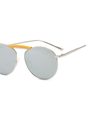 戚薇同款撞色男士女遮阳墨镜