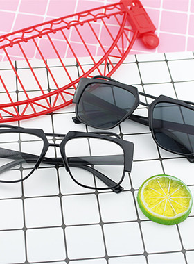 韩版网红平光装饰大框同款眼镜