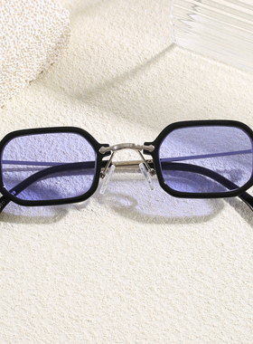 日系文艺复古中古小方框墨镜