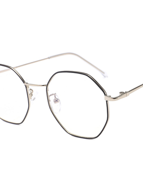 防辐射电脑近视无度数多边形眼镜