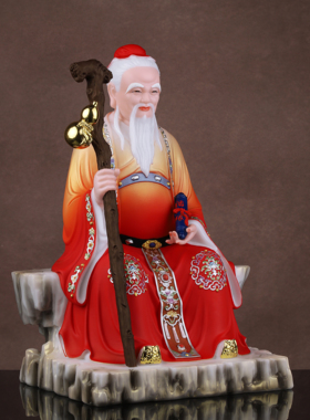 月下老人星君月老囍喜神像姻缘家用牵红线绳旺 姻缘桃花运汉白玉