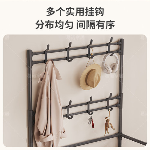 鞋架多层家用门口外楼道带门防尘一体式衣帽架宿舍小型出租房用 - 图2