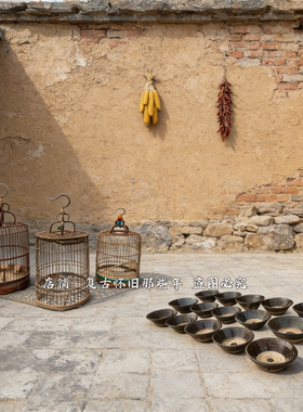 怀旧老物件装饰摆件老式遛鸟工具