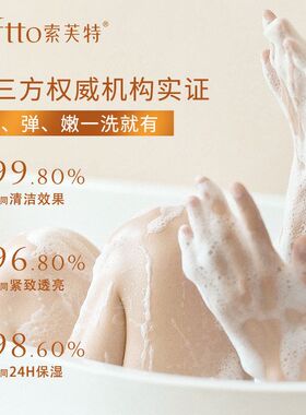 索芙特木瓜椰奶滋润香氛沐浴露新品上市沐浴乳紧致补水保湿520ml