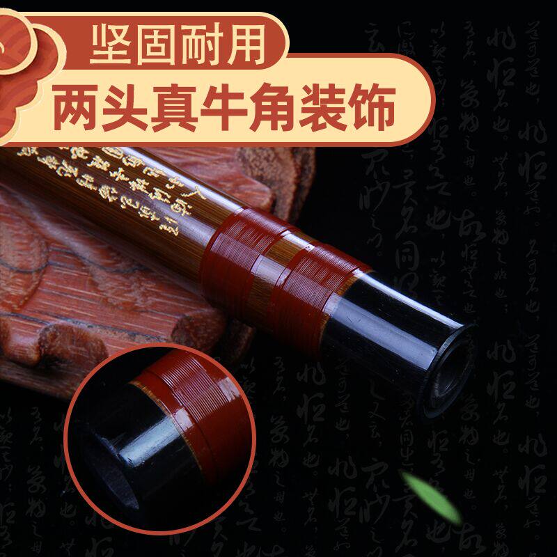 大师制黄卫东一节两节双插竹韵横笛 迪创乐器笛子