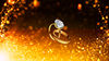 Beautiful romantic dreamy particle light effect diamond ring wedding ring ring wedding wedding led background video material