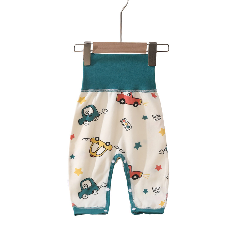 按扣式婴儿裤子春秋纯棉高腰护肚大屁屁裤女宝宝男童pp裤打底秋裤,淘宝优惠券,粉丝福利购,淘宝优惠卷