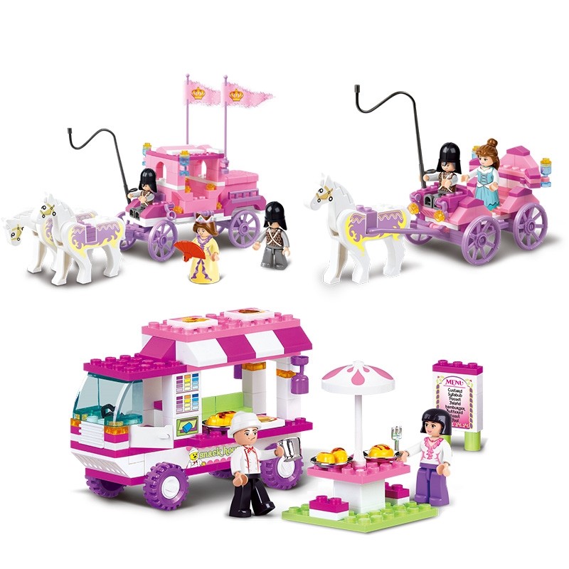 积木女孩子系列益智力小颗粒拼装启蒙玩具幼儿园儿童组装拼图入门,淘宝优惠券,粉丝福利购,淘宝优惠卷