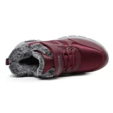 Утепленные удерживающие тепло слипоны, нескользящая обувь для ходьбы для матери на платформе, туфли