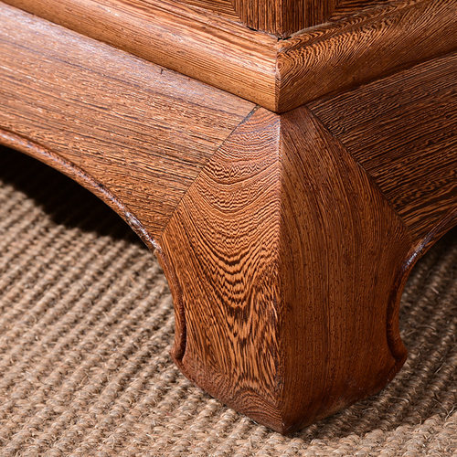 红木家具鸡翅木电视柜地柜小户型客厅储物柜中式全实木影视柜矮柜 - 图2