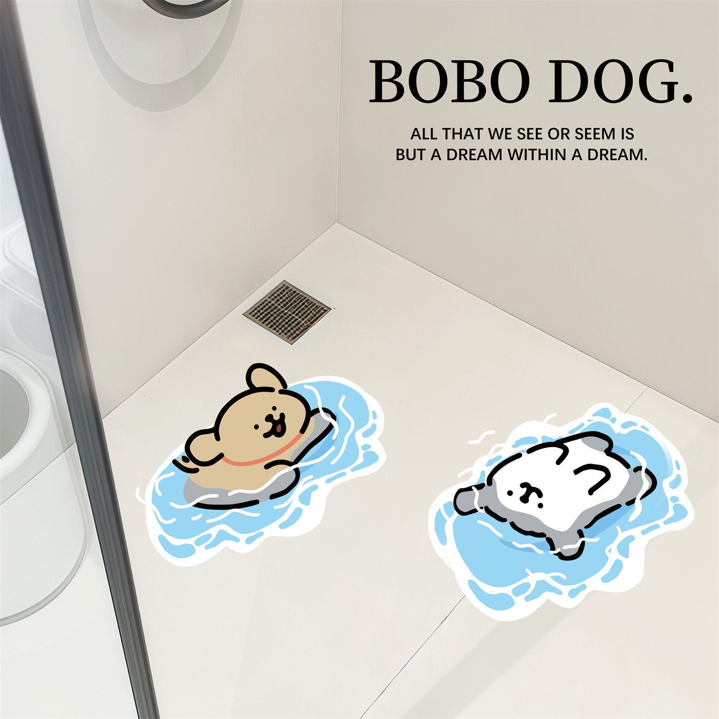 蜡笔小新地贴画地板贴纸加厚耐磨自粘遮丑防水防滑瓷砖贴纸装饰画,淘宝优惠券,粉丝福利购,淘宝优惠卷